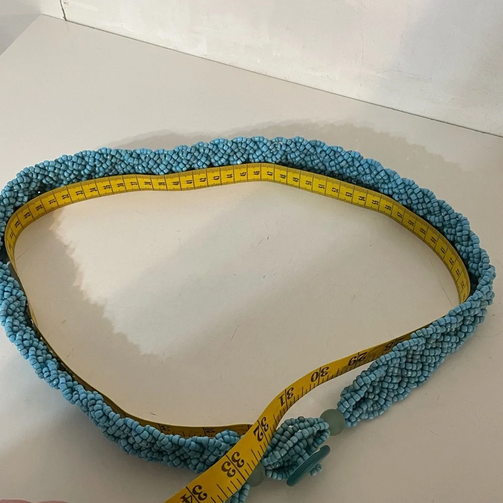 Beaded Belt in Torquoise